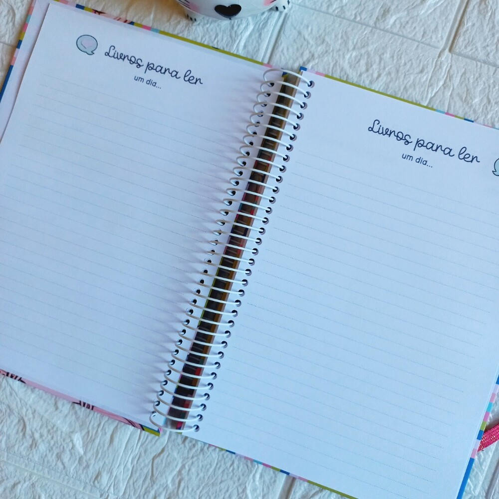 Diário de Leitura Personalizado A5  Reading Journal para Registr