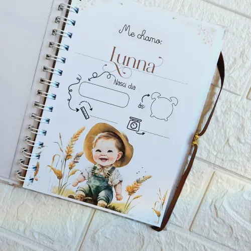 Caderneta de Saúde do Bebê Personalizada |Dinha's Arte