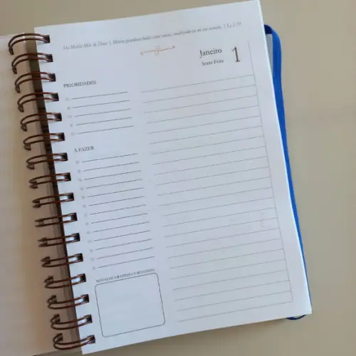 Agenda Católica 2027 Personalizada Nossa Senhora A5 Fé