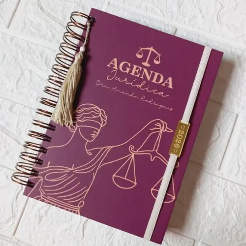 Agenda Jurídica 2026 Personalizada com Nome