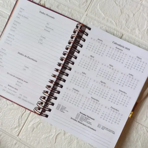 Agenda Jurídica 2026 Personalizada com Nome