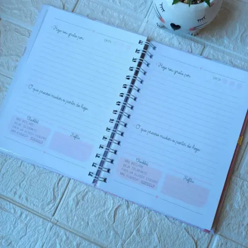 Caderno da Gratidão Personalizado com Nome | Diário de Gratidã