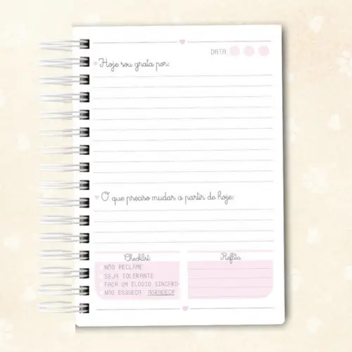 Caderno da Gratidão Personalizado 01
