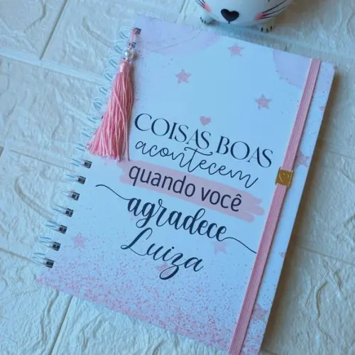 Caderno da Gratidão Personalizado com Nome | Diário de Gratidã
