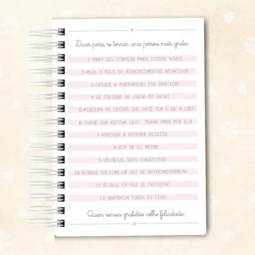 Caderno da Gratidão Personalizado 01