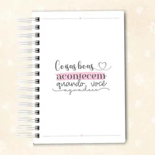 Caderno da Gratidão Personalizado 01