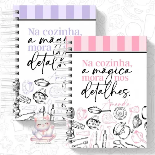 Caderno de Receitas Da(o) Chef - Feminino e Masculino