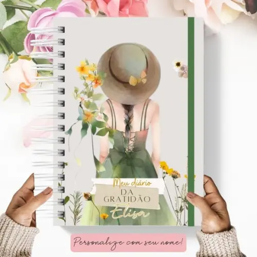 Diário de Gratidão Personalizado Encontre a Paz e a Alegria