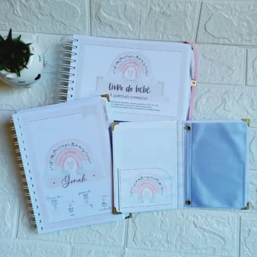 Kit  do Bebê Arco-Íris Menina