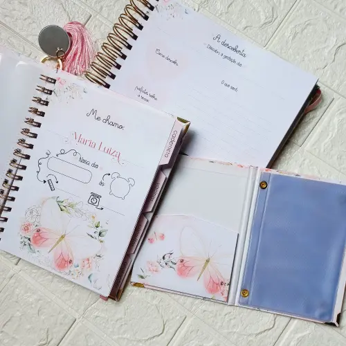 Kit Bebê Borboleta Personalizado com Acabamento Premium