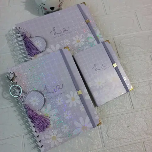 Kit Bebê Margaridas Personalizado com Caderneta e Livro do Bebê