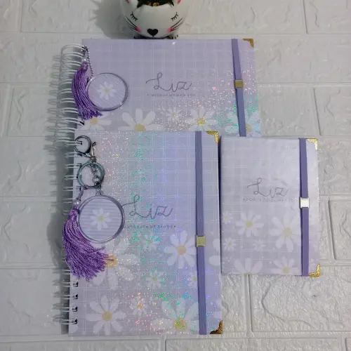 Kit Bebê Margaridas Personalizado com Caderneta e Livro do Bebê