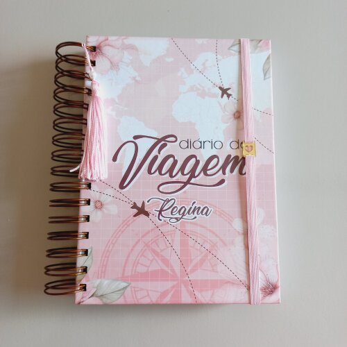 Diário de Viagem Personalizado A5 | Planner de Viagem com Fotos