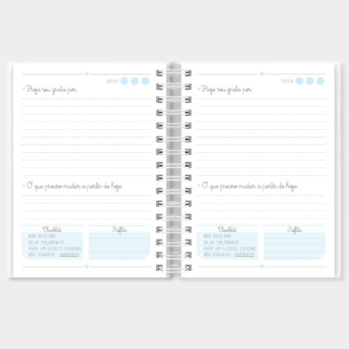 Caderno da Gratidão Personalizado com Nome | Diário de Gratidã