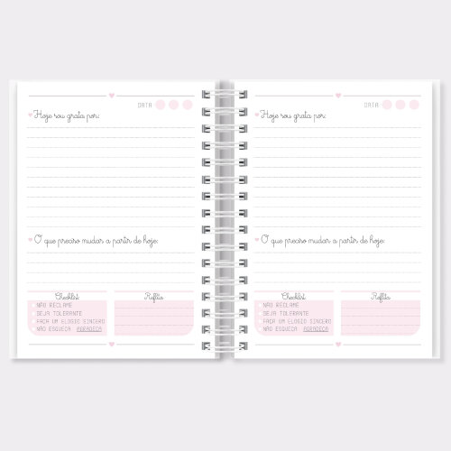 Caderno da Gratidão Personalizado com Nome | Diário de Gratidã