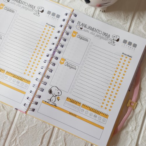 Planejador Diário Personalizado Snoopy