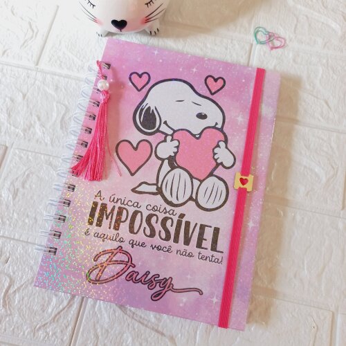Planejador Diário Personalizado Snoopy