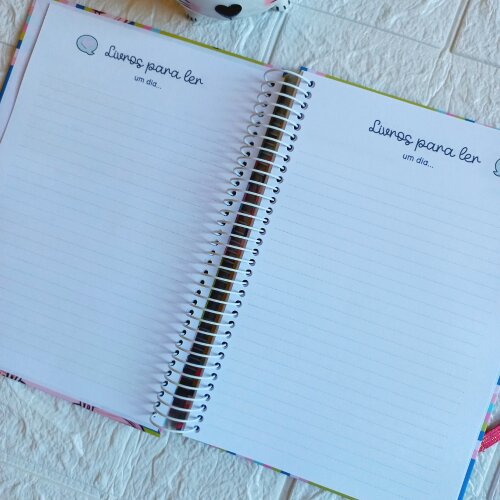 Diário de Leitura Personalizado A5  Reading Journal para Registr