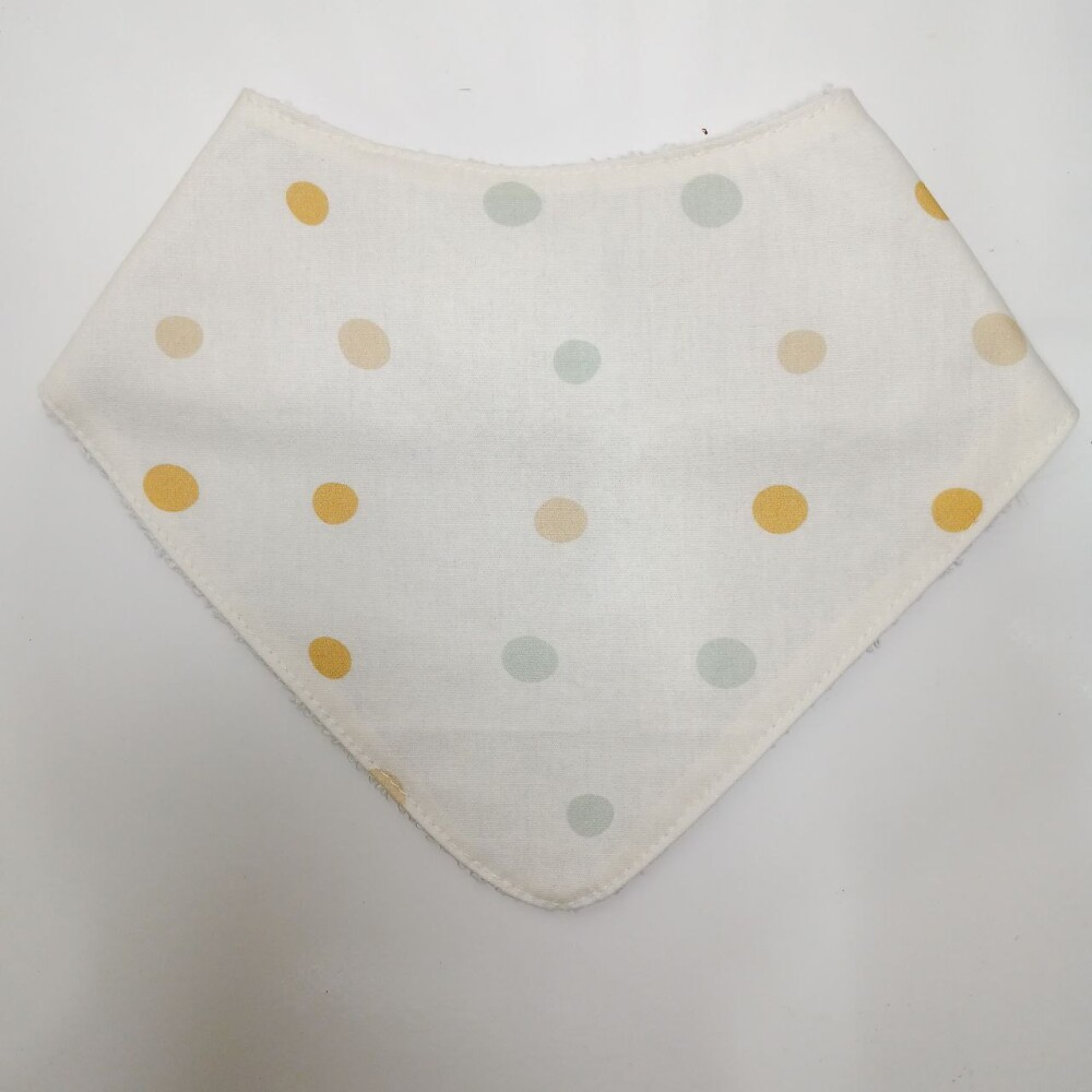Babador Bandana Bebê Poá Ajustável Atoalhado - Enxoval de beb?