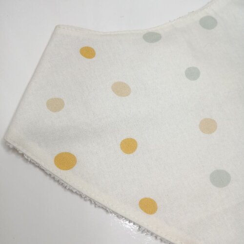 Babador Bandana Bebê Poá Ajustável Atoalhado - Enxoval de beb?