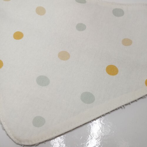 Babador Bandana Bebê Poá Ajustável Atoalhado - Enxoval de beb?