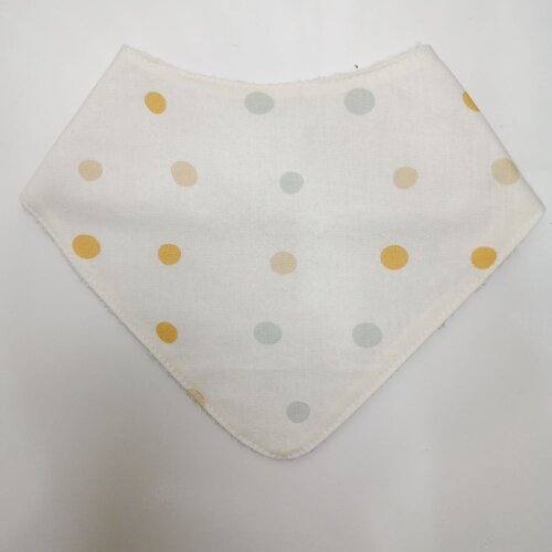 Babador Bandana Bebê Poá Ajustável Atoalhado - Enxoval de bebê | Pronta Entrega