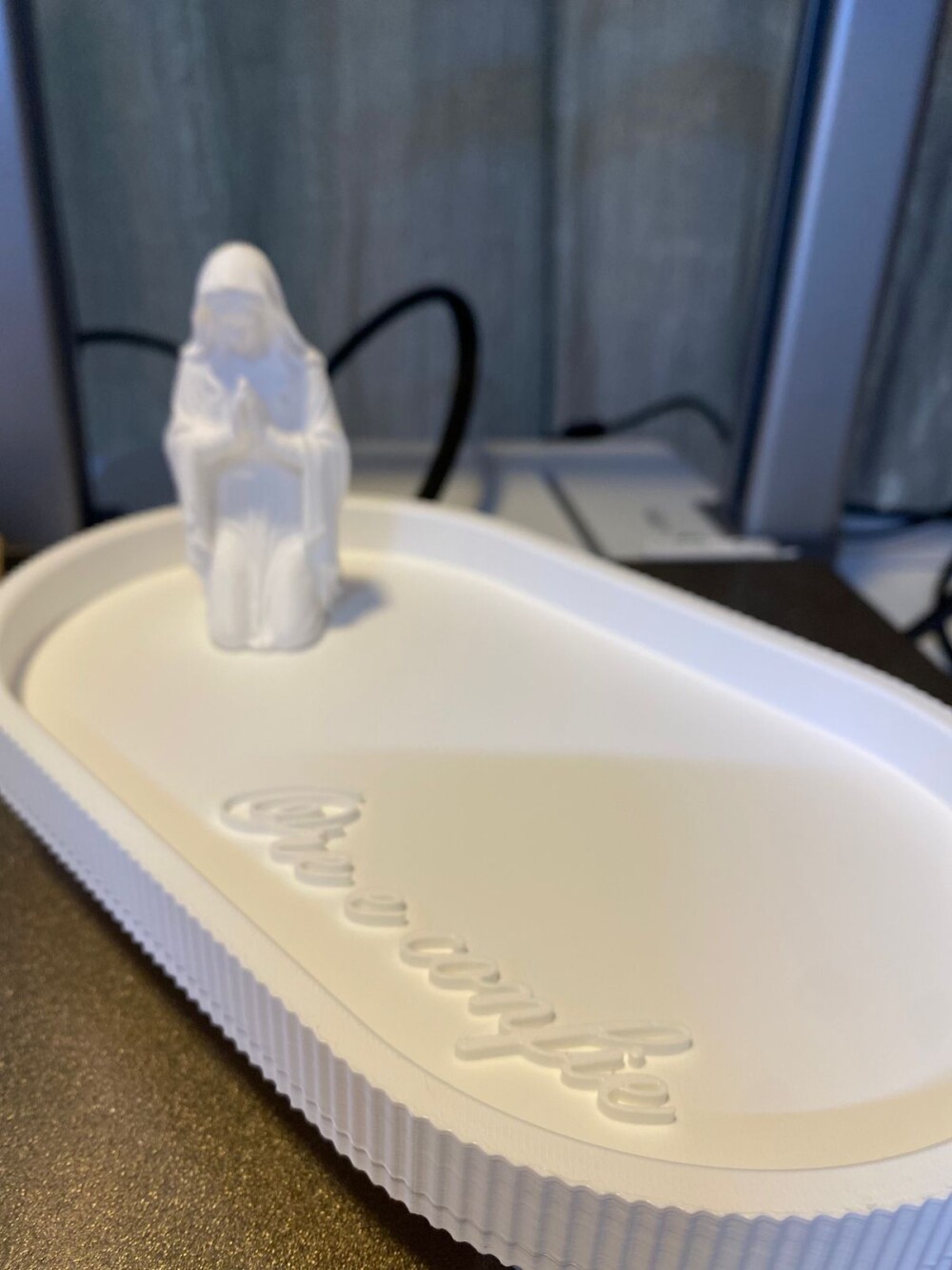 Bandeja  Decorativa - Porta velas, Objetos com nossa senhora - fr