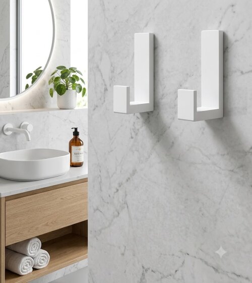 Gancho Adesivo Multiuso | Suporte Resistente Sem Furo para Banhei