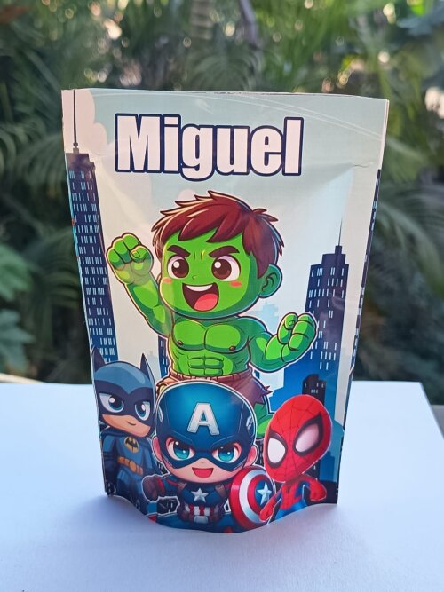 saquinhos ziplock personalizado os vingadores ou Heroes
