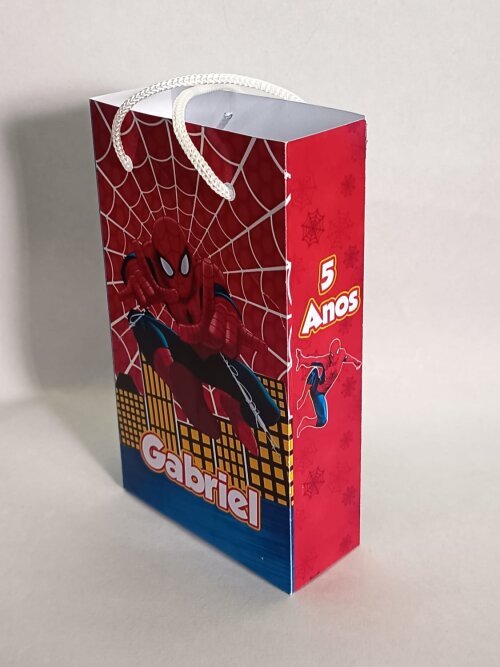 SACOLINHA PERSONALIZADA HOMEM ARANHA