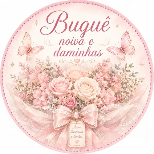 Buquê de noiva e daminhas