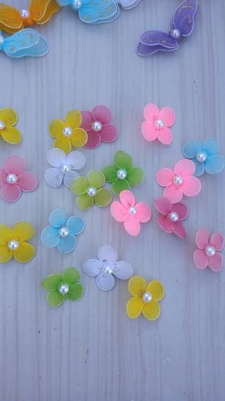 15 Mini Flores para Aplique
