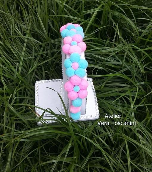 Tiara Flores de Pompom
