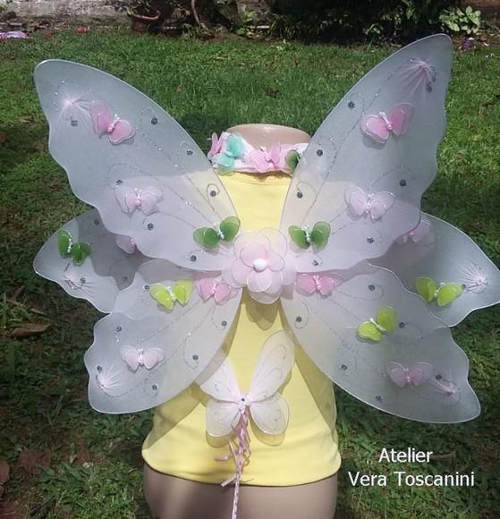 Fantasia Asa de Fada com Borboleta (kit)