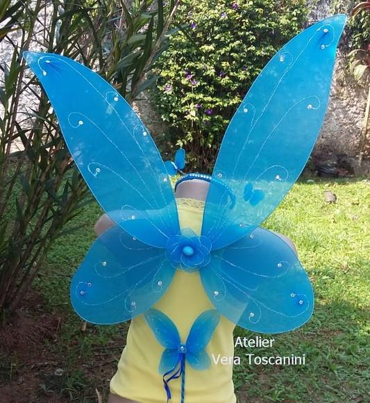 Fantasia Asa de Fada Sininho para Adulto Tinker Bell (kit)