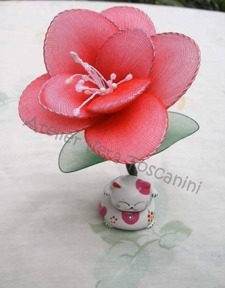 Sache perfumado flor de meia de seda!