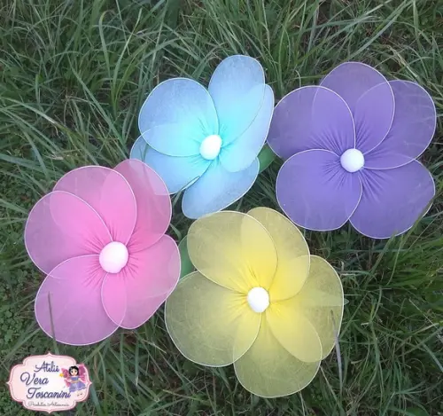 Kit Flor de Meia de Seda para Decoração