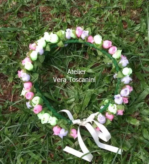 Coroa de flores Crianças e adulto