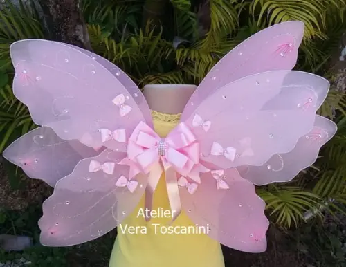 Fantasia asa de fada com laços
