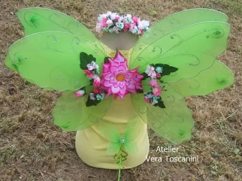 Fantasia Asa de Fada Floral (kit)