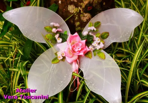 Asa de fada floral