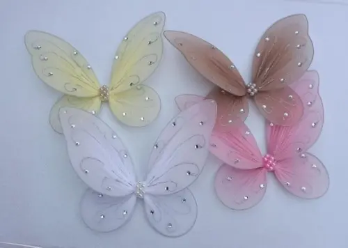 Kit de 4 Unidades Asa de Fada para Bonecas 25 cm
