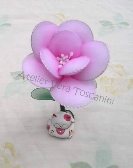 Lembrancinha Flor De Meia De Seda!