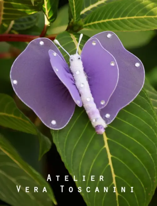 Kit de Borboleta Meia de Seda para Decoração