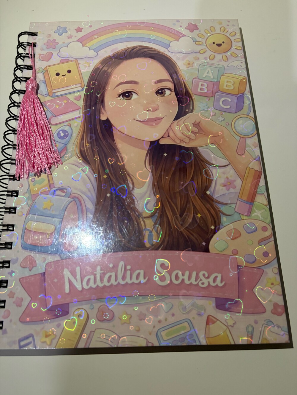 Caderno universitário personalizado