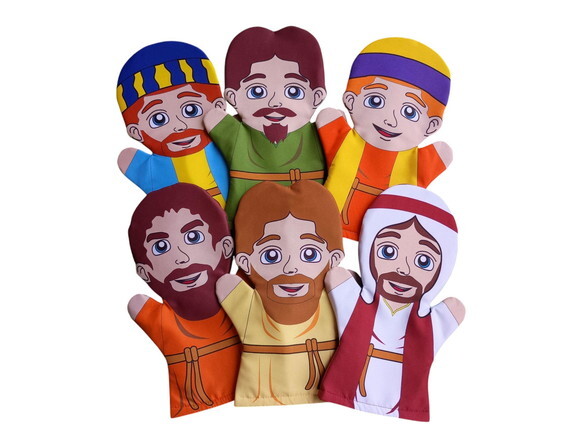 Jesus e os 12 Discípulos em Fantoches