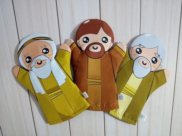 Fantoches Bíblicos - Kit com 10 Peças