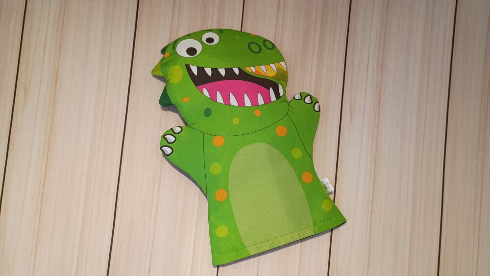 Fantoche Animais - Dinossauro Verde