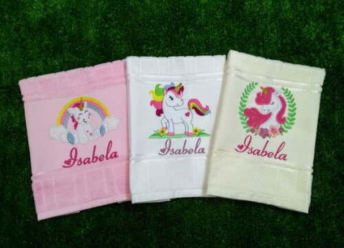 Kit com 10 Toalhinhas Bordadas - Tema Personalizado