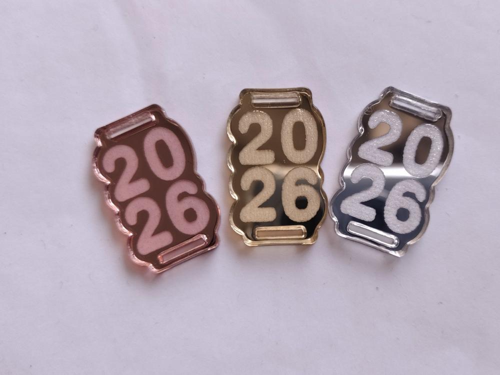 Passante para elástico de Acrílico 2026 kit 25 unidades